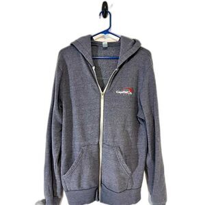 Buttery-soft Zip Up Hoodie, Grey, Size: Large